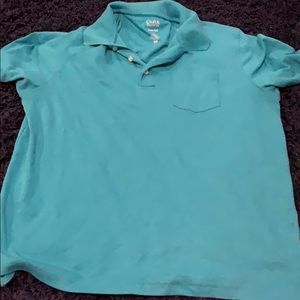 Blue polo shirt